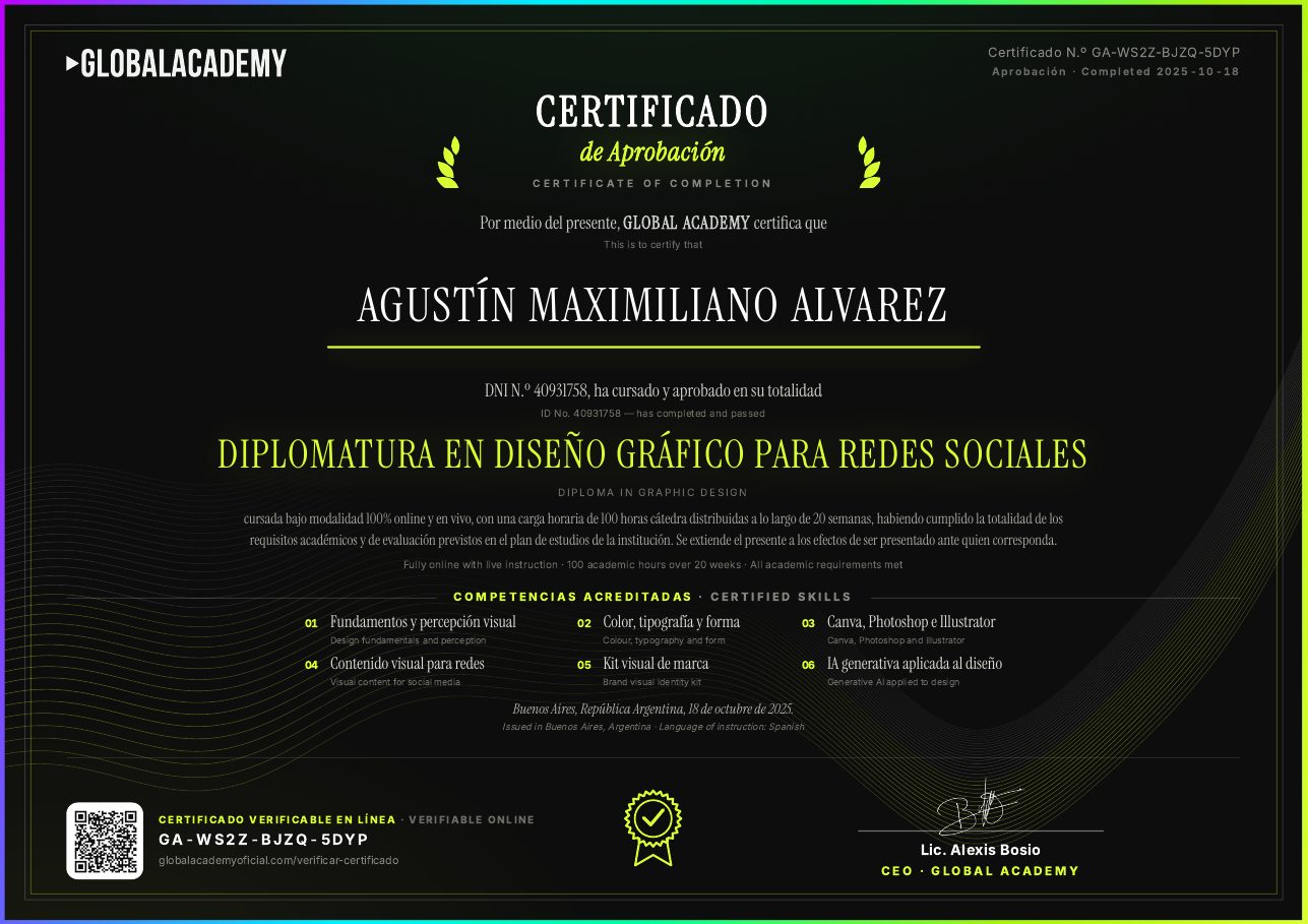 Certificado ampliado