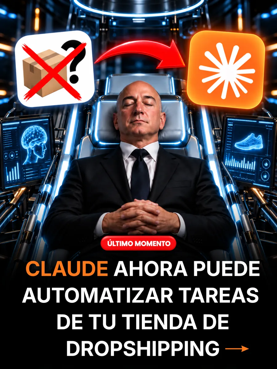 Portada de carrusel: Claude ahora puede automatizar tareas de tu tienda de dropshipping