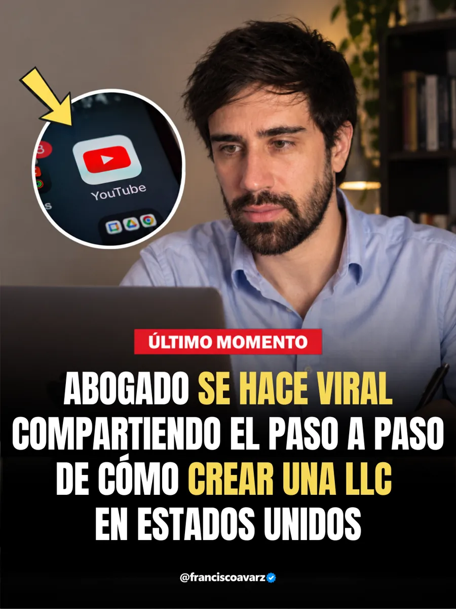Portada de carrusel: Abogado se hace viral compartiendo el paso a paso de cómo crear una LLC en Estados Unidos