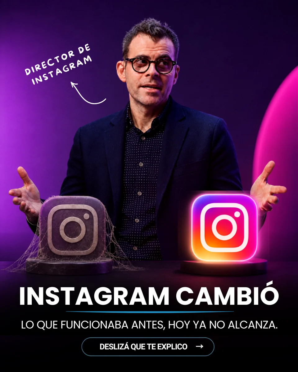 Portada de carrusel: Instagram cambió. Lo que funcionaba antes, hoy ya no alcanza